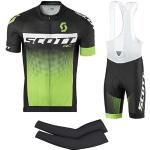 Maillots de cyclisme vert clair en lycra respirants Taille 4 XL look fashion pour homme 