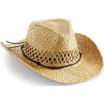 Chapeaux de cowboy Beechfield en paille Tailles uniques look fashion pour homme 