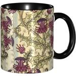 Tasses à café violettes en céramique art nouveau 