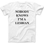 Bees Knees Tees Nobody Knows I'm A Lesbian T-Shirt Premium