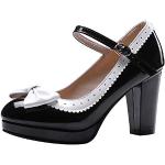 Chaussures d'été noires Pointure 44 look fashion pour femme 