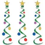 Beistle Werts de Sapin de Noël en Plastique, Feuille, Assorti, Vert, Lot de 1