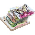 Puzzles en bois en bois à motif papillons 