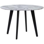 Tables rondes blanches en métal modernes 