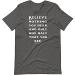 Believe Nothing You Hear T Shirt, Unisex Edgar Allan Poe Tee, Chemise De Citation Motivationnelle, Cadeau Pour Le Meilleur Ami
