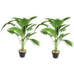 Palmiers artificiels vertes en plastique 