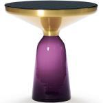 Bell Table d'appoint, laiton / violet améthyste