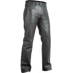 Pantalons en cuir noirs en cuir Taille XXS W34 pour femme en promo 
