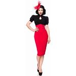 Belsira Jupe crayon taille haute, rouge, S
