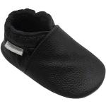 Chaussons noirs en cuir Pointure 22 look fashion pour bébé en promo 