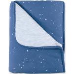 BEMINI - Couverture Jersey + Jersey 75 x 100 cm Étoiles bleu denim