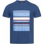 T-shirts col rond Ben Sherman bleus en coton à manches courtes à col rond Taille S pour homme 