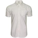 Chemises oxford Ben Sherman blanches avec broderie Pays à manches courtes Taille S look casual pour homme 