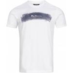 T-shirts à imprimés Ben Sherman blancs en coton à manches courtes à col rond Taille M pour homme 