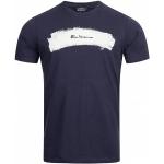 T-shirts à imprimés Ben Sherman bleus en coton à manches courtes à col rond Taille S pour homme 