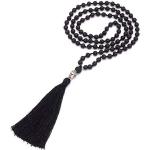 Colliers noirs à perles inspirations zen Mâlâ look fashion pour femme 