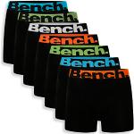 Boxers Bench noirs en coton en lot de 7 Taille L classiques pour homme 