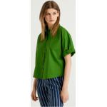 Chemises United Colors of Benetton vertes à manches courtes pour femme 