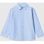 Chemises United Colors of Benetton bleu ciel en coton enfant classiques 