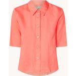 Chemises United Colors of Benetton orange mi-longues à manches mi-longues pour femme 
