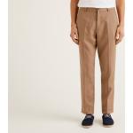 Pantalons classiques saison été United Colors of Benetton gris en lin Taille 3 XL look casual pour homme 