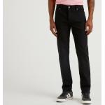 Pantalons classiques United Colors of Benetton noirs en denim stretch pour homme 