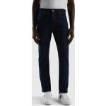 Pantalons classiques United Colors of Benetton bleues foncé en denim stretch Taille XS pour homme 