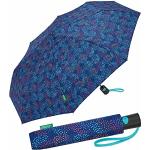 Benetton Parapluie de poche automatique Pop Dots Bleu, Pop Dots Bellwether Blue, 95 cm