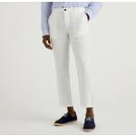 Pantalons classiques United Colors of Benetton blanc crème en lin Taille 3 XL pour homme 