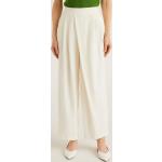 Pantalons taille haute United Colors of Benetton blancs Taille M look casual pour femme en promo 
