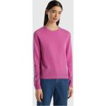 Pulls en laine United Colors of Benetton rose foncé à manches longues à col rond Taille XS classiques pour femme en promo 