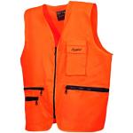 BENISPORT Gilet orange fluo Basic Line - Gilet haute visibilité pour chasse - Poche porte-planche (taille M)