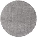 Tapis shaggy gris en polyester 