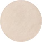 Tapis ronds blanc crème en laine diamètre 200 cm 