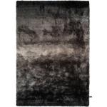 Tapis shaggy gris anthracite en polyester 140x200 en promo 