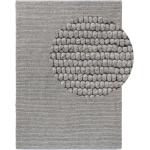 Tapis en laine gris en velours 230x160 modernes 