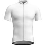 Maillots de cyclisme blancs en flanelle respirants à manches longues Taille S look fashion pour homme 