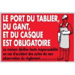 Tabliers rouges made in France 