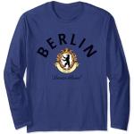 T-shirts à manches longues bleus à motif Berlin enfant classiques 