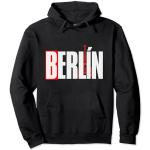 Sweats noirs à motif Berlin La casa de Papel à capuche Taille S look fashion 