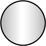 Miroirs ronds noirs en aluminium diamètre 100 cm rétro 