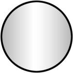 Miroirs ronds noirs en aluminium diamètre 60 cm rétro 