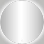 Miroirs ronds argentés diamètre 60 cm rétro 