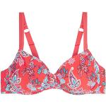 Hauts de bikini Bestform orange corail à fleurs 95B style bohème pour femme 