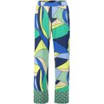Pantalons large Betty Barclay multicolores en polyester Taille L look fashion 