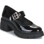 Chaussures casual Betty London noires en cuir Pointure 41 avec un talon entre 5 et 7cm look casual pour femme en promo 