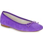 Chaussures casual Betty London violettes en cuir Pointure 40 avec un talon jusqu'à 3cm look casual pour femme en promo 