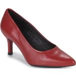 Escarpins Betty London rouges en cuir en cuir Pointure 41 avec un talon entre 7 et 9cm pour femme en promo 