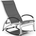 Beverly Wood Chaise longue à bascule bain de soleil aluminium gris