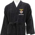 Peignoirs Kimono noirs en coton Benfica lavable en machine Taille L look fashion pour homme 